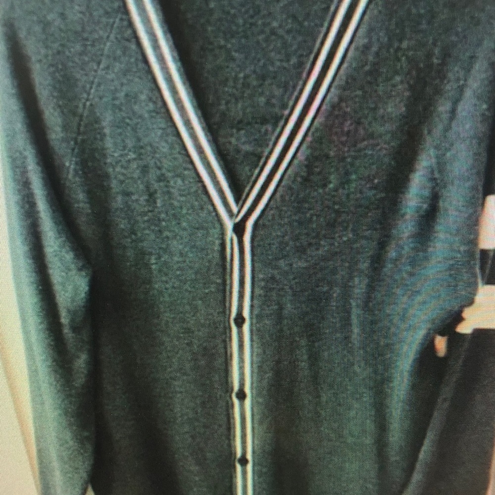 Men's Black Cardigan Sweater